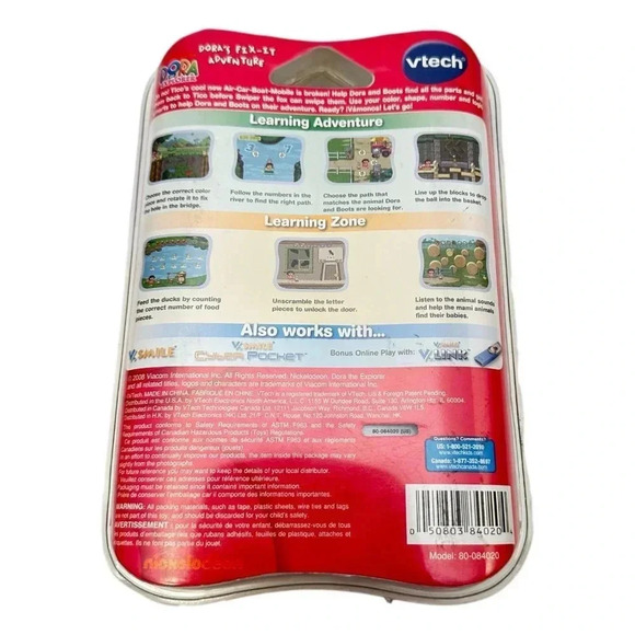 VTech VSmile Motion Lot 3 Save Animals Tinkerbell Dora Fit-it Sealed New - Picture 7 of 11